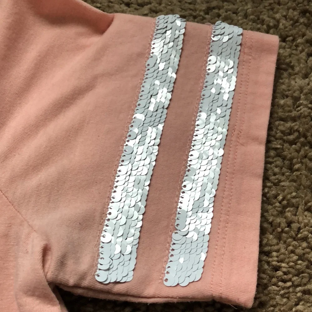 SO Top Girls Size 14/16 XL Pink Short Sleeves 